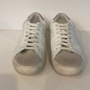 Steve Madden sneakers. Comfy cute grey, white and silver.